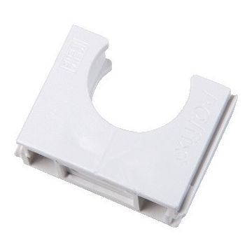PIPELIFE klemblok 19mm PVC - Polfix wit per 100 stuks (1196900845)