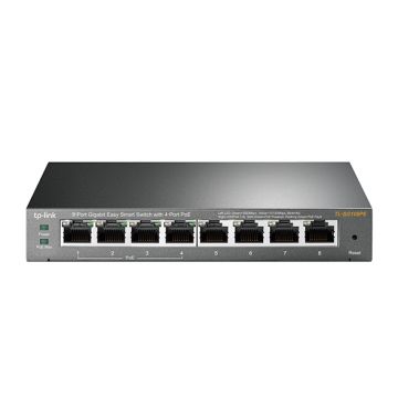 TP-LINK PoE Smart switch 8-poorts 10-1000 Mbps 55W (TL-SG108PE)