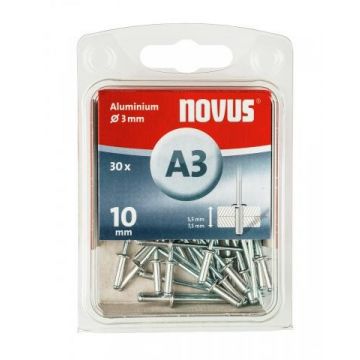 Novus blindklinknagel A3 X 10 Alu SB, 30 st. (045-0022)