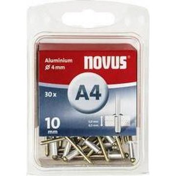 Novus blindklinknagel A4 X 10mm, Alu SB, 30 st. (045-0025)