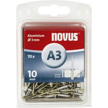 Novus blindklinknagel A3 X 10mm, Alu SB, 70 st. (045-0030)