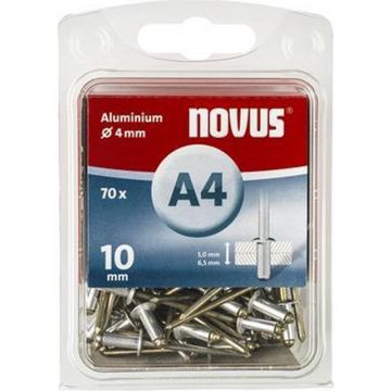 Novus blindklinknagel A4 X 10mm, Alu SB, 70 st. (045-0033)