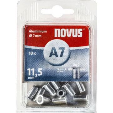 Novus blindklinkmoer M5 X 11,5mm, Alu S, 10 st. (045-0042)