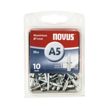 Novus blindklinknagel A5 X 10mm, Alu SB, 70 st. (045-0048)