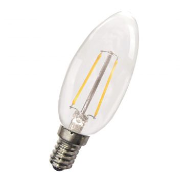 Bailey LEDlamp filament helder kaars E14 warmwit 2700K 2W 180lm (80100035105)