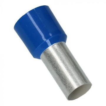 Cimco adereindhuls geïsoleerd 50mm2 hulslengte 20mm blauw - per 50 stuks (182370)