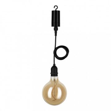 Bailey Hanglamp met filamentlamp 1 meter IP44 - zwart (144688)