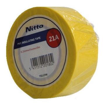 Nitto isolatietape 50mm x 10 meter geel per 4 rollen (CT090105)