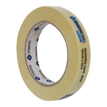 Stokvis masking tape 25mm x 50 meter beige (CT200401)