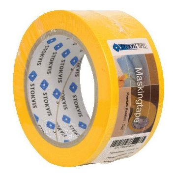 Stokvis masking tape 38mm x 50 meter geel (CT200803)