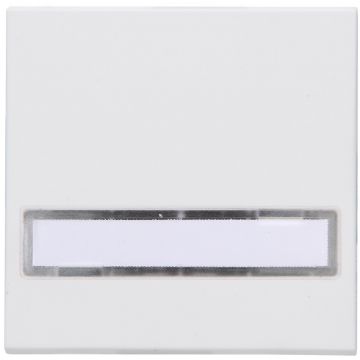Kopp bedieningswip met tekstvenster - HK07 mat wit (492032000)