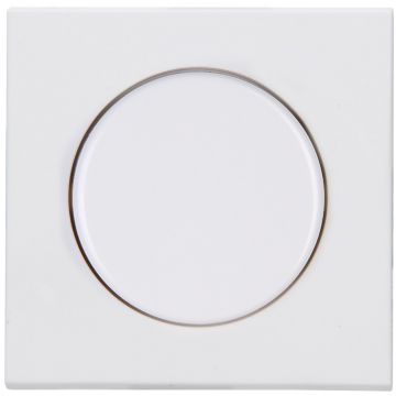 Kopp centraalplaat met knop voor draaidimmer - HK07 mat wit (490632006)