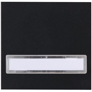 Kopp bedieningswip met tekstvenster - HK07 mat zwart (492050002)