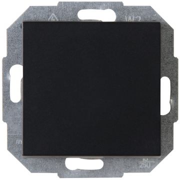 Kopp blindplaat compleet met draagraam - HK07 mat zwart (333650006)