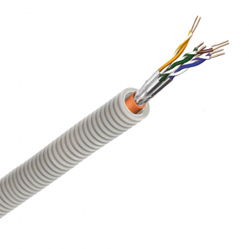 Snelflex flexible buis data S/FTP CAT7 kabel 20mm - per rol 100 meter (SFSFTP7-Dca)