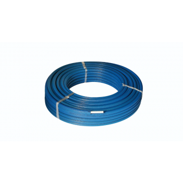 Henco meerlagenbuis met isolatie 10mm blauw alupex systeembuis 26mm x 3,0mm - op rol 25 meter (25-ISO9-26-BL)