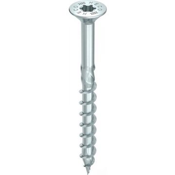 Heco spaanplaatschroeven TX20 met RVS A2 platkop 3.5x30mm - deeldraad per 200 stuks (61637)