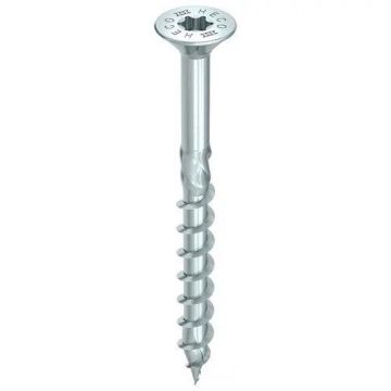 Heco spaanplaatschroeven TX20 met RVS A2 platkop 4.0x35mm deeldraad per 200 stuks (61672)