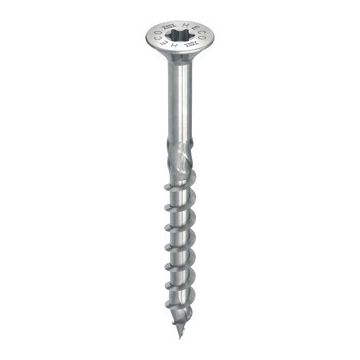 Heco spaanplaatschroeven TX30 met RVS A2 platkop 6.0x40mm - deeldraad per 200 stuks (61801)