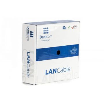 Danicom CAT6 F/UTP kabel soepel PVC rol van 50 meter - grijs (DC-FTP6-50-FCA)