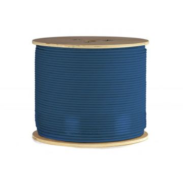 Danicom CAT6a U/UTP kabel stug LSZH rol van 500 meter - blauw (DC-UTP6A-500S-ECA)