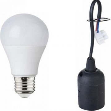 Bailey verhuisfitting inclusief A60 LED lamp E27 helder wit 4000K 10W 935lm - 10 stuks (140818)