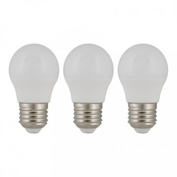 Bailey LED lamp bol G45 E27 warm wit 2700K 3W 250lm - 3 stuks (144616)