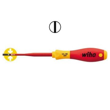 Wiha sleufschroevendraaier SoftFinish Electric slimFix 1000V 3201 4.0x100 (35390)