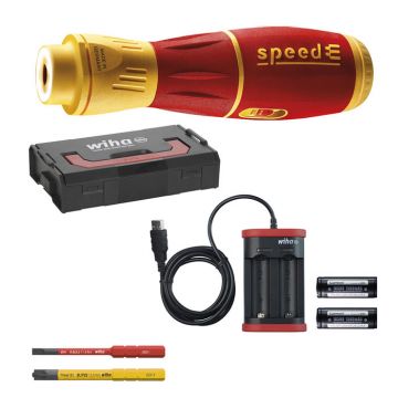 Wiha Speed-E II Electric Schroevendraaierset met slimBits, 7-delig (44318)