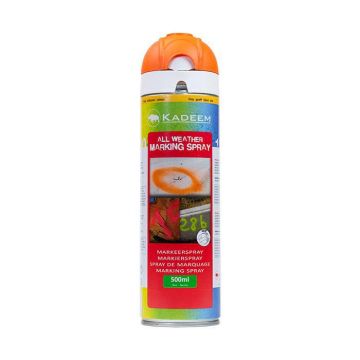 Kadeem tijdelijke (niet permanente) markeerspray 600ml Oranje (359040)