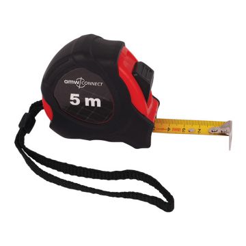 AMW rolbandmaat met rem 5m x 19mm (29005019)