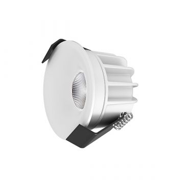 INTERLight inbouwspot dimbaar rond wit 4W 230lm 2700K incl. driver Ø50mm - zaagmaat Ø44mm IP44 (IL-DCM4K27W)