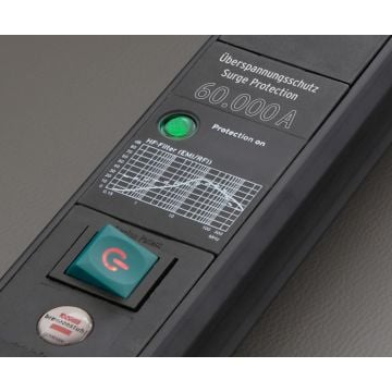 BRENNENSTUHL stekkerdoos met schakelaar 6-voudig met randaarde en 2x USB A 3 meter - zwart (1951160606)