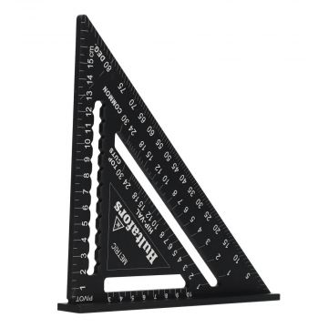 Hultafors rafter speed square MEDIUM 0-90 graden lemmetlengte 180mm (257010)