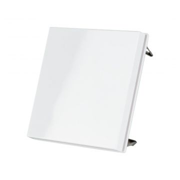 ION industries stuurafdekking drukknop 55x55 tbv universele LED tastdimmer en neventoestel - helderwit glans (ISTB-HWIT)