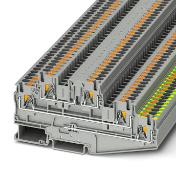 Phoenix Contact rijgklem aarde met push-in aansluiting 4 mm² (PT 4-PE/L/L)