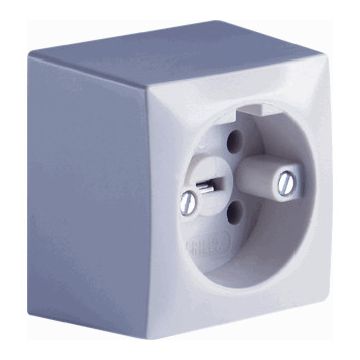 ABL perilex opbouw stopcontact 16A - wit (2491010)