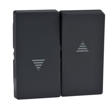 Merten by Schneider Electric bedieningswip met pijlsymbolen - Systeem M antraciet (MTN435514)