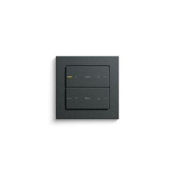 Gira sokkel 2-voudig tastsensor 4 Komfort voor KNX - Systeem 55 (504200)