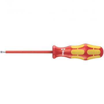 Wera geïsoleerde schroevendraaier Kraftform SL 0.8x4.0 198/100mm Sleuf VDE (05006115001)
