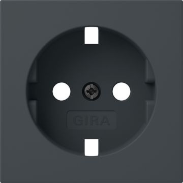 Gira losse centraalplaat(geleverd zonder stopcontact) - Systeem 55 antraciet (492028)