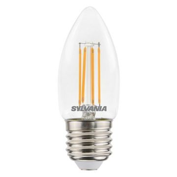 Sylvania LED lamp filament kaars E27 4.5W 470 lm warm wit 2700K (0029374)