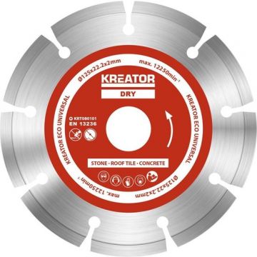 Kreator diamantschijf doorslijpschijf eco Ø115mm set van 3 stuks (KRT080100)