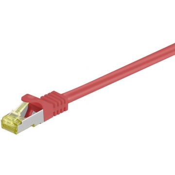 Danicom CAT 7 S/FTP netwerkkabel 0.5 meter rood