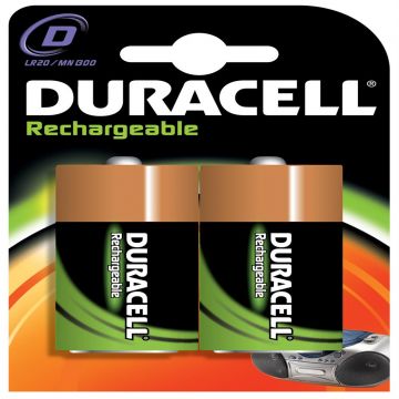 Duracell oplaadbare batterijen Ultra D HR20 1,2V - verpakking 2 stuks (D055995)