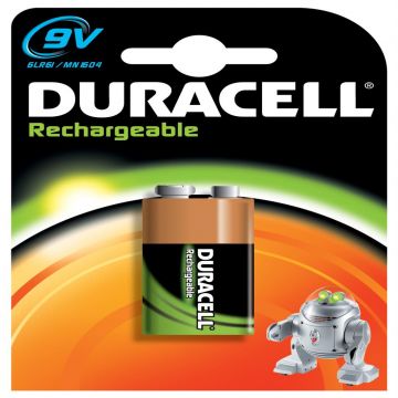 Duracell oplaadbare batterij Ultra 9V - per stuk (D056008)