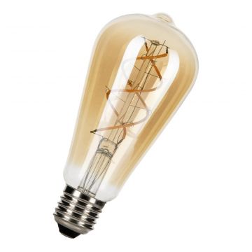 Bailey LED lamp filament spiraled goud ST64 E27 4W 250lm 1900K dimbaar (144336)