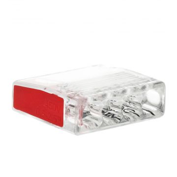 EMhub mini lasklem 4-voudig 2,5mm2 rood per 100 stuks