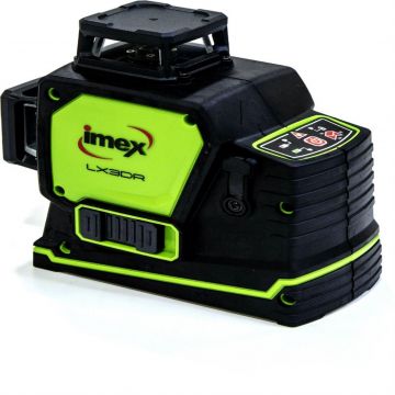 Imex 3D multilijnlaser met rode laser, 3x360° tot 30 meter (LX3DR)