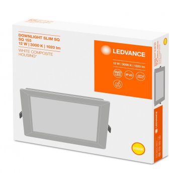 LEDVANCE LED downlighter 12W 1.020lm 3000K Ø169mm - zaagmaat Ø155mm IP20 (4058075079274)